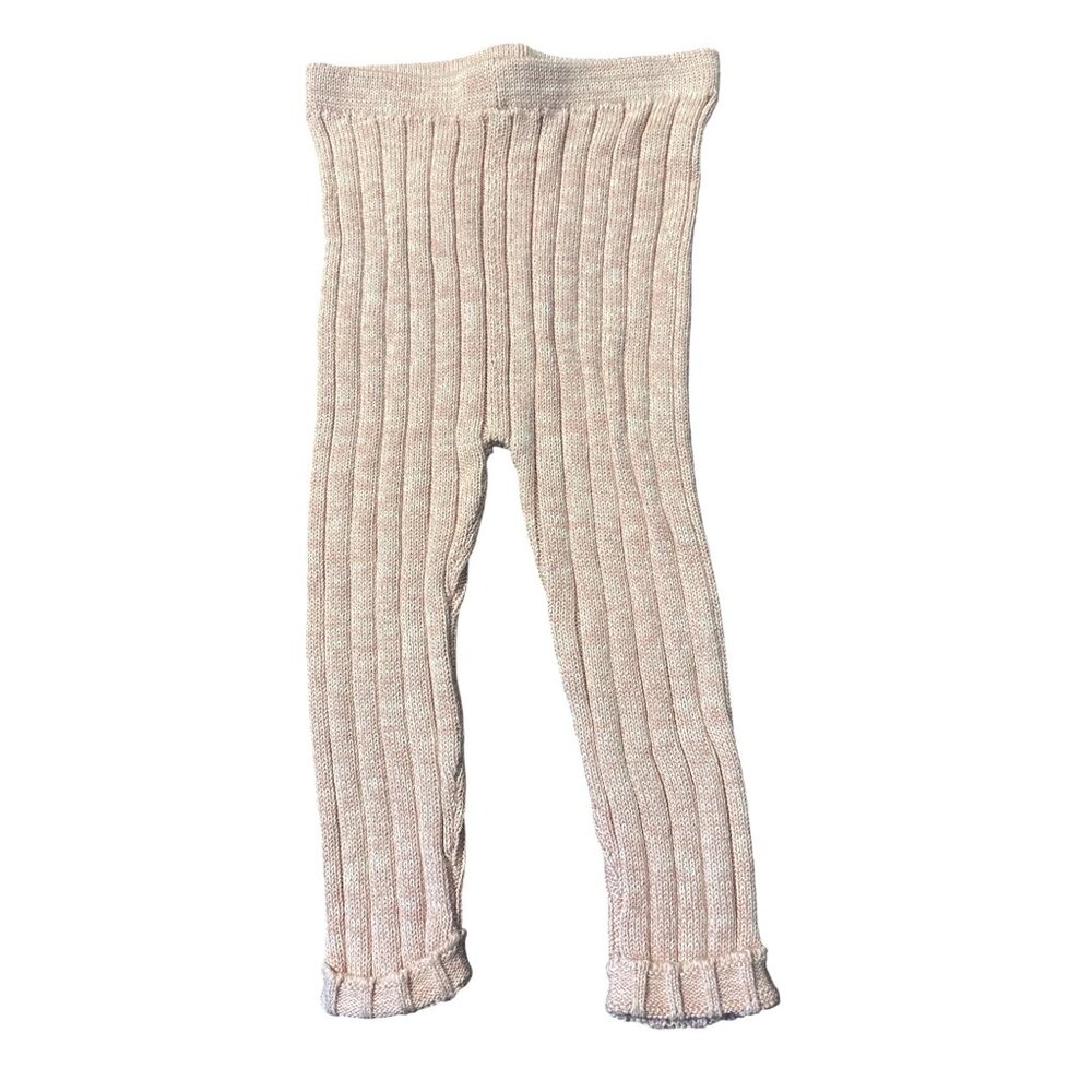 Tun TunLeggins Pima Cotton Pink marl 12-18 Months NWT